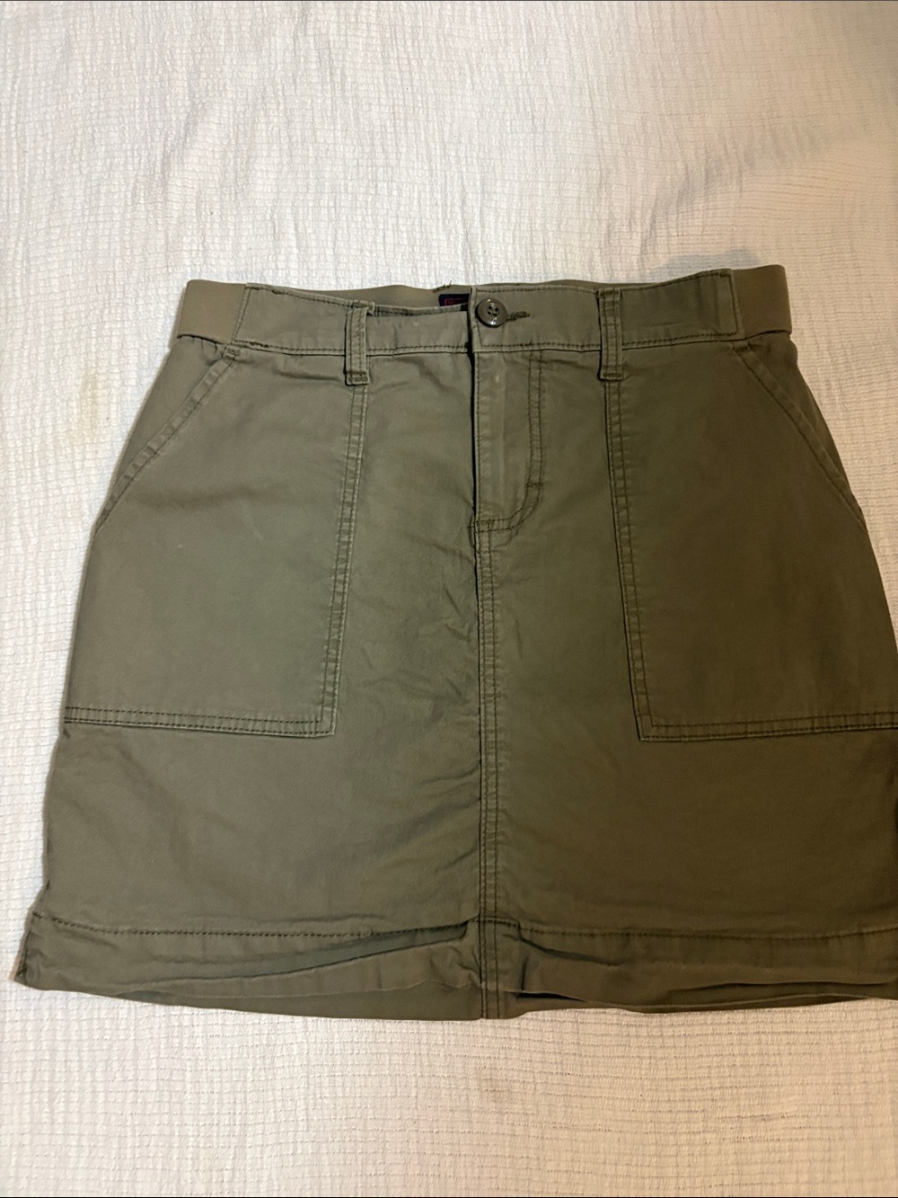 Lee Olive Utility Mini Skirt